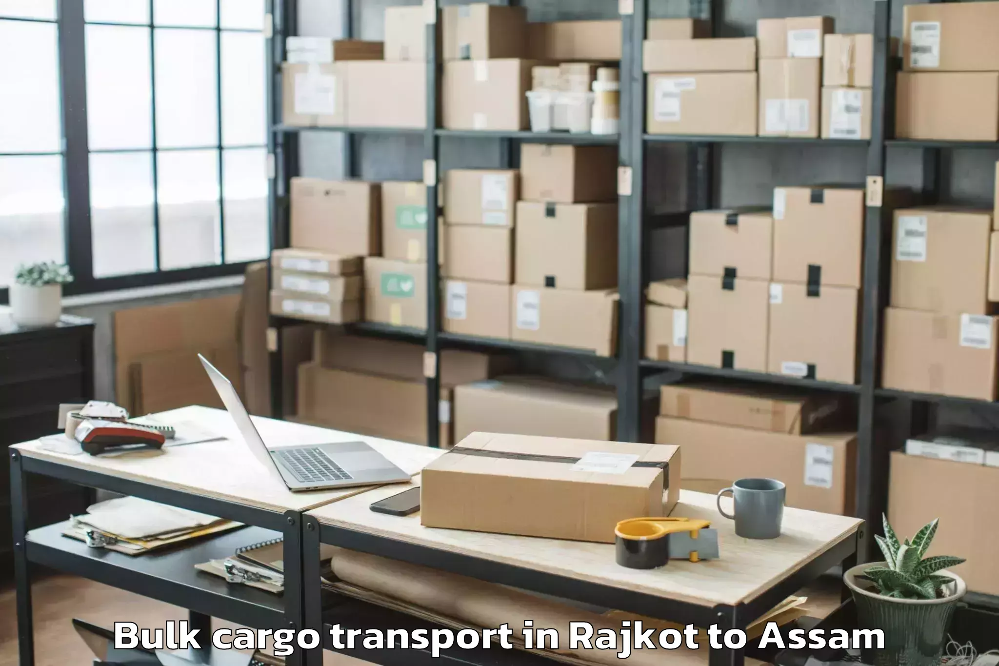 Comprehensive Rajkot to Kampur Town Bulk Cargo Transport